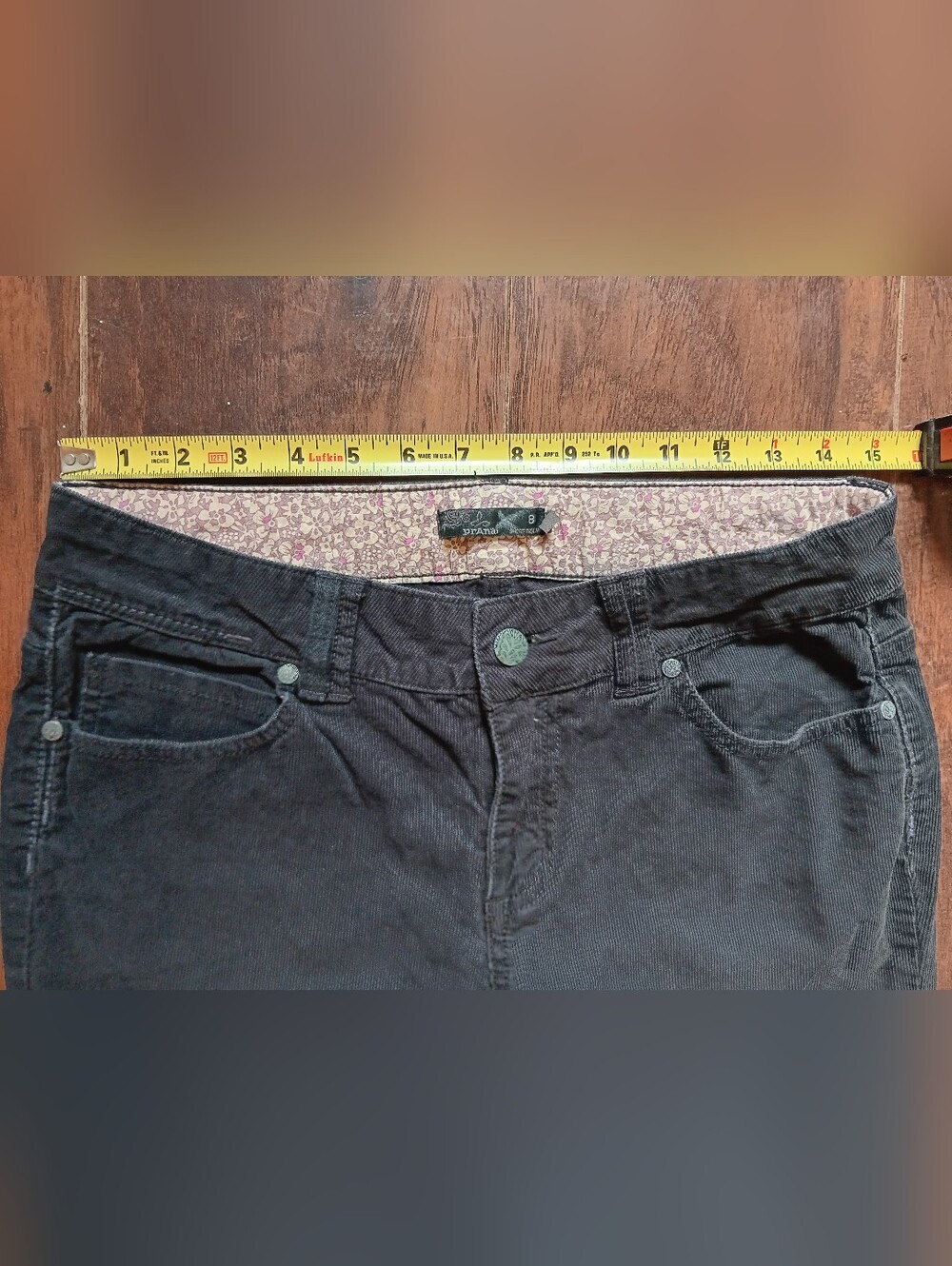Prana Organic Cotton Corduroy Jeans Womens 8 - Picture 4 of 7